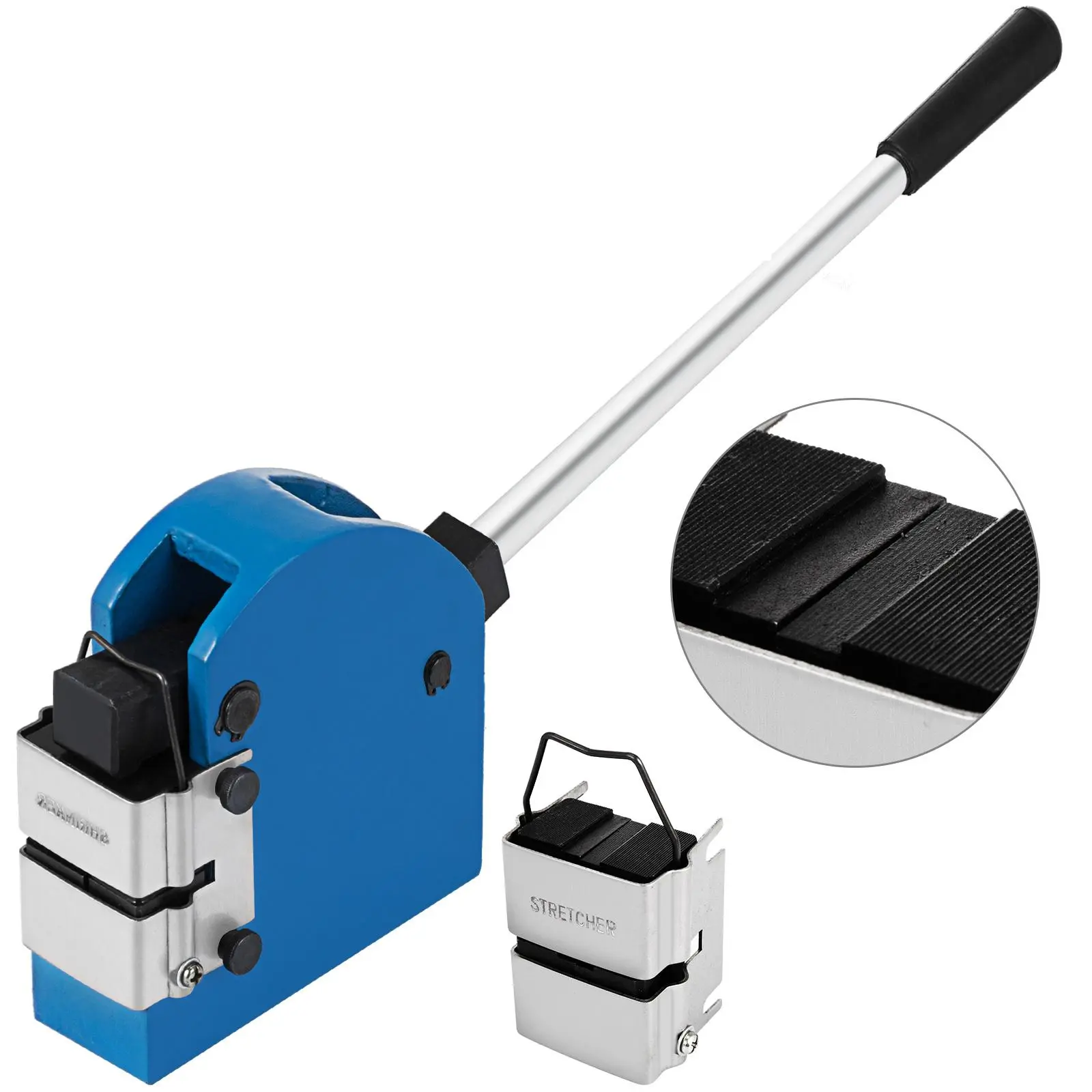 VEVOR 2-in-1 Sheet Metal Shrinker Stretcher Set, 18 Gauge Mild Steel & 16 Gauge Aluminum Bender, Lightweight 13 lbs Cast Iron Body, Compact & Portable Manual Expansion Machine with Dual Quick-Changing Jaws