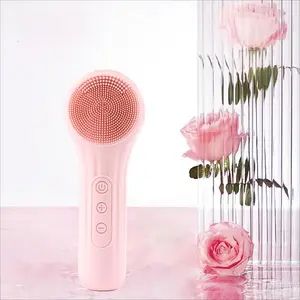 Electric Face Brush, Silicone Cleansing Device, 6 Modes Vibration, Deep Pore Cleaning, Shockproof Handle, Skincare Tool, Facial Cleansing Equipment, Face Care Instrument
