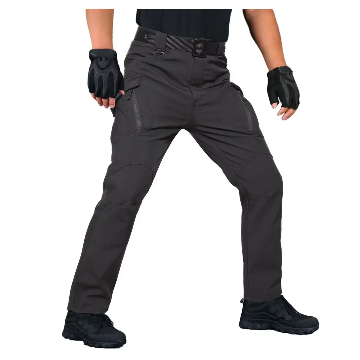 Men's Fleece Lined Winter Tactical Pants Multiple Pockets Hiking Snow Ski Pants Men's Fleece Lined Winter Tactical Pants Multiple Pockets Hiking Snow Ski Pants