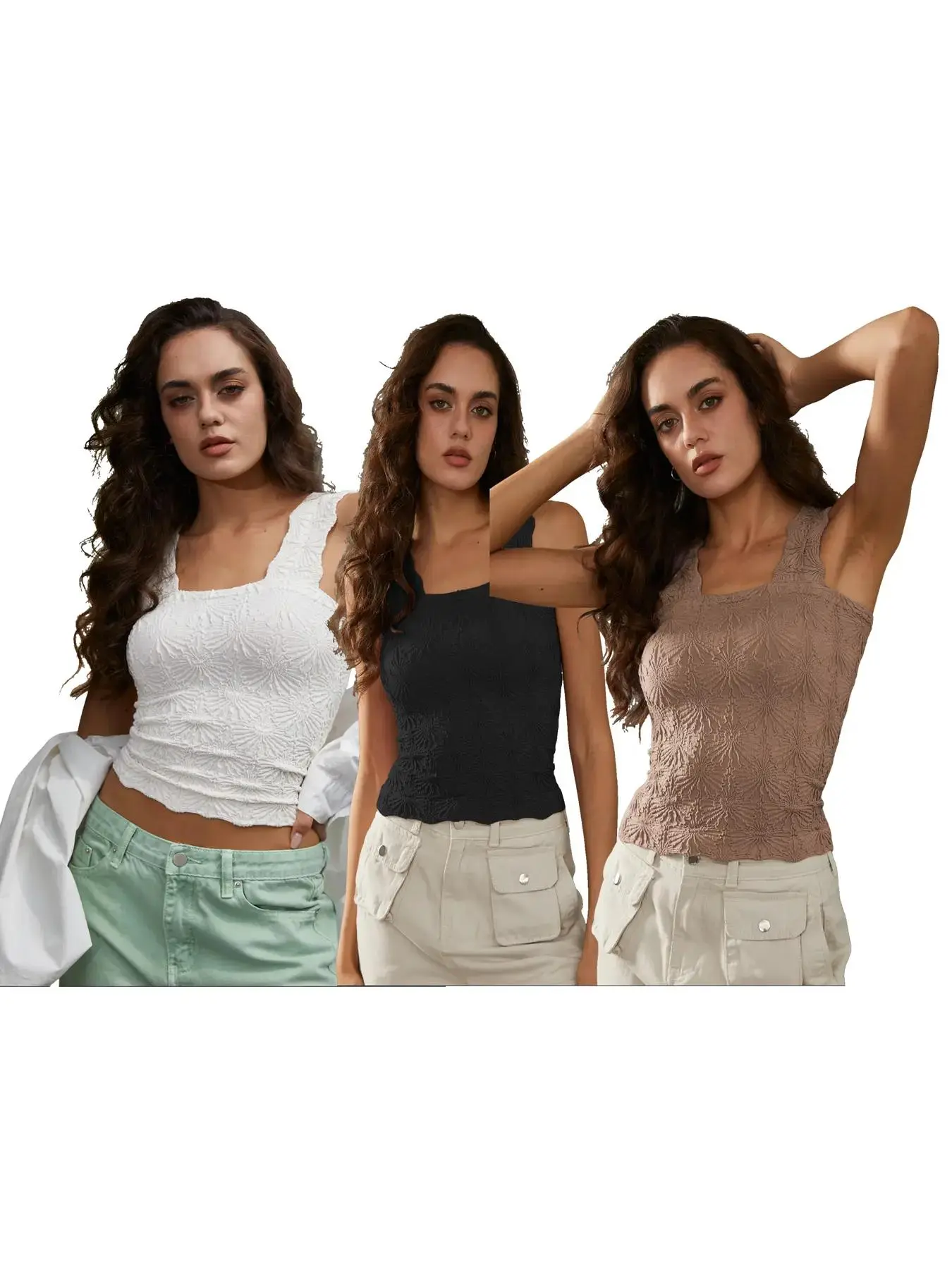 Classic Set of 3 (Cream+Black+Fawn Brown)