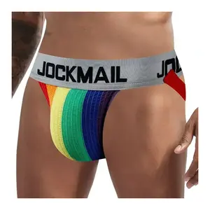 Men Briefs Sexy Jockstrap Thong Soft Athletic Supporters Men Sport Gay Underwear Jockstrap Athletic Jocks Pouch Cuecas Man
