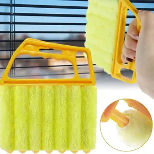 Handheld Mini Cleaning Brush Set, Seven-Finger Design for Windows & Air Conditioning, Ideal for Wooden Blinds Dust Removal, Versatile Cleaning Tool