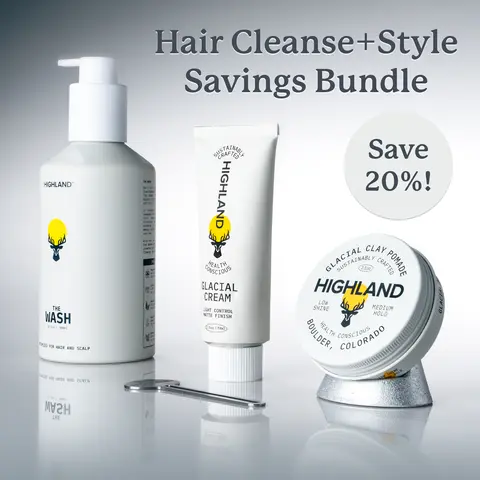 Hair Cleanse + Style Savings Bundle | Award-Winning, Health Boosting, Texturizing Cleansing, Strengthening, Nourishing. For All Hair Types & Genders.