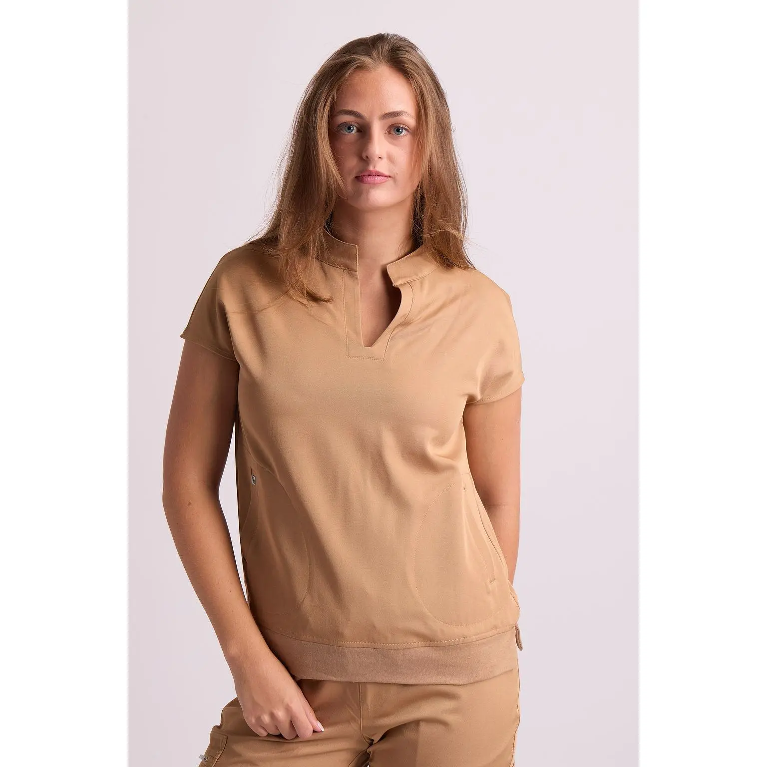 Civi Two Pocket Oversized Scrub Top
