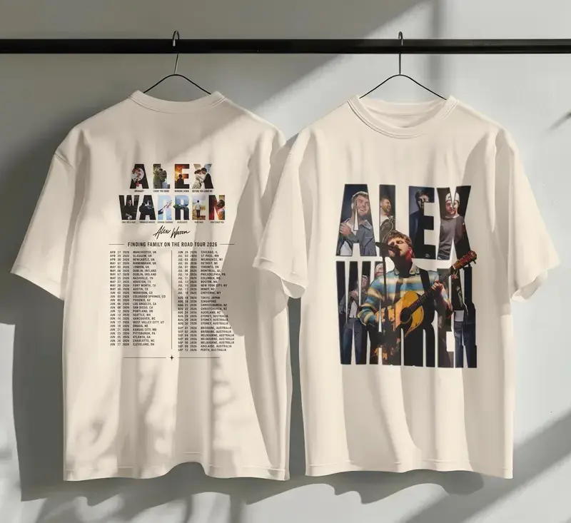 Alex Warren Finding Family Tour 2026 Graphic T-Shirt, Unisex Concert Tee
