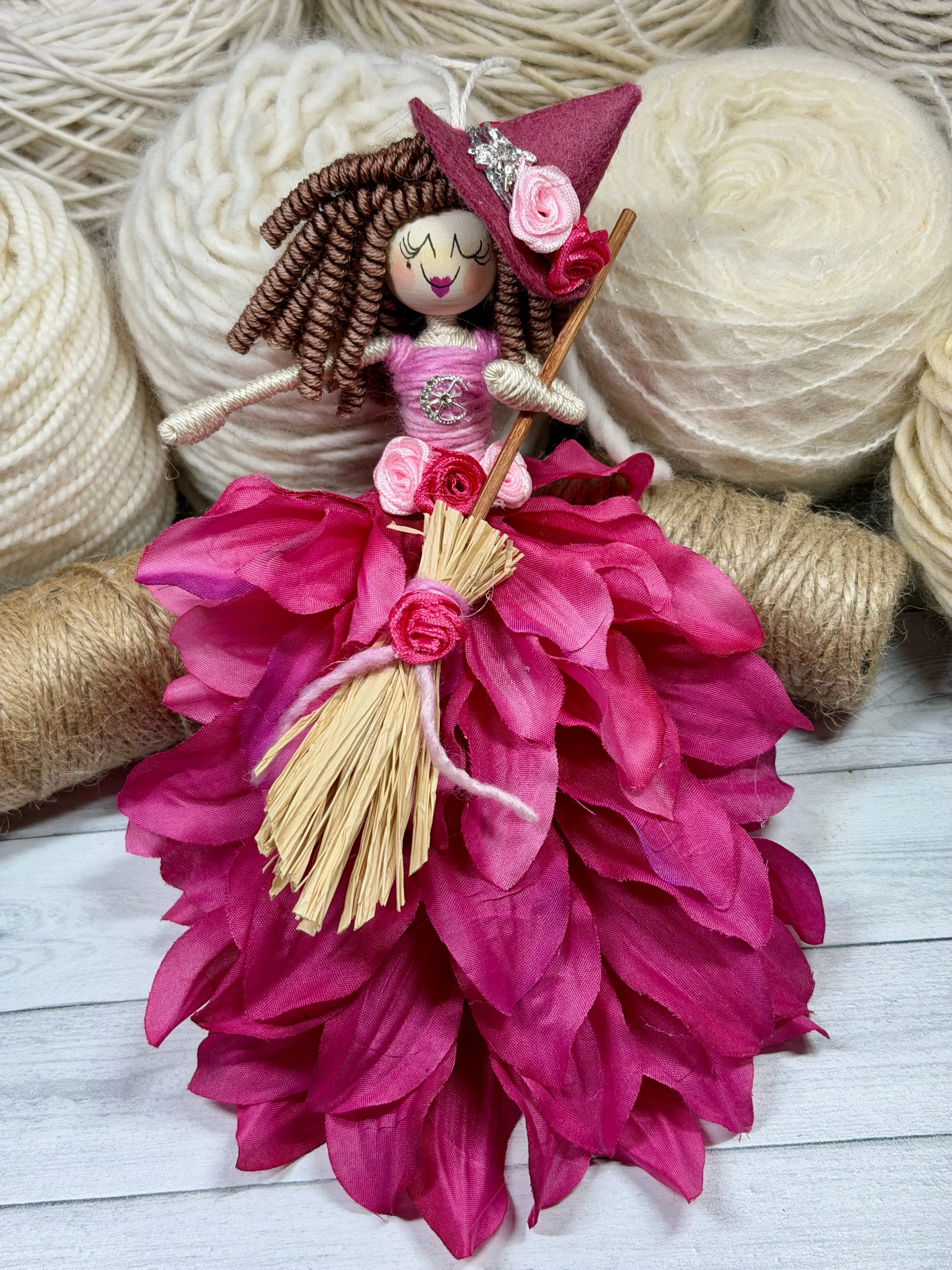 Augusta SummerSpell Witch | Handmade One-of-a-Kind Collectible Art Doll