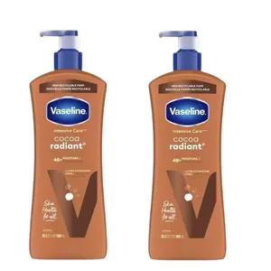 Vaseline Intensive Care Cocoa Radiant Body Lotion, 20.3 oz 2 Pack - Pack of 2 Moisturizing