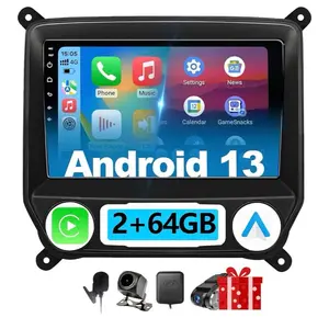 Car Radio Stereo for Chevy Silverado & GMC Sierra 2014-2018 Android 13 2+64GB GPS Backup Camera CarPlay Android Auto 10 Inch Upgrade