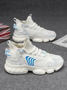 Unisex Sporty Textile Sneakers, Breathable Anti-Slip Soft Sole Running Shoes, All-Season Streetwear Fitness Commute Casual Footwear