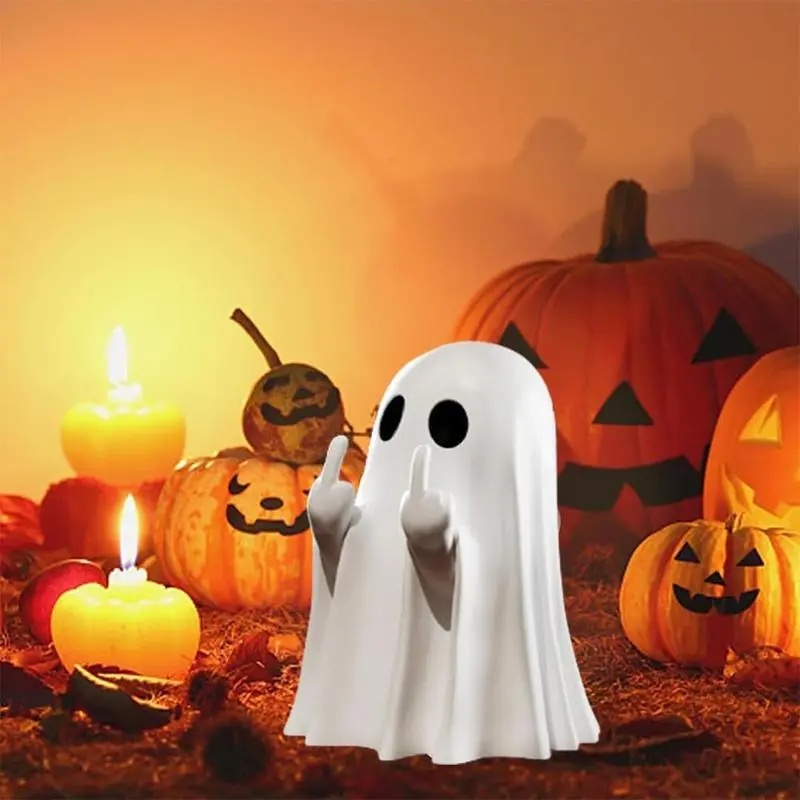 Smooth, Lightweight Cute Ghost Figurine - Home/Office Christmas Decoration, Festive Gift for Friends, Christmas Stocking Stuffer Ornament