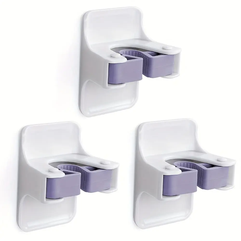 Broom Holder, Sturdy Broom Holder Wall Mount, Broom Gripper Holds Self Adhesive No Drilling Super Anti-Slip, Broom And Dustpan Hanger