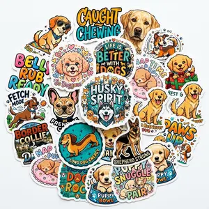 Dog Stickers Pack 18pcs Adorable Pet Decorative Stickers for Kids and Adults Perfect for Crafting and Fun