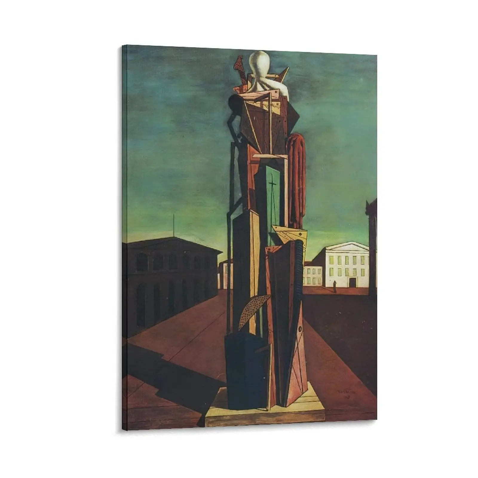 Giorgios De Chiricos Poster Canvas. Great Metaphysician Art. Picture Painting for Room & Home Decor. Ideal Gift. Canvas Poster Bedroom Decor Sports Landscape Office Room Decor Gift Frames Ornaments Wall Artistic Photo Decoration