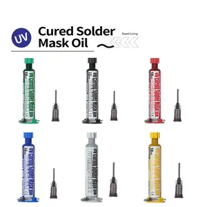 6 Colors 10ML UV Curing Solder Mask Ink, Pcb Bga Circuit Board Insulation Protection, Solder Paste Flux Ink, Electronics Manufacturing Essential