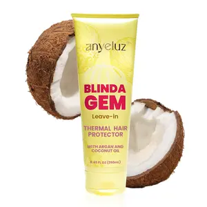 ANYELUZ Hair Thermal Protectant Blindagem with Coconut and Argan Oils - Hydration, Sun Protection, and Heat Resistance, Leave-in for Healthy Hair