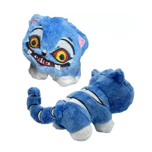 1-PCS Bold Blue Cartoon Tiger Plush – Edgy Kawaii Fantasy Stuffed Animal, Cute Fierce Collectible for Fans, Kawaii K-Pop Fantasy Soft Stuffed Animal, Ideal Bedroom & Car Decor Gift for Kids & Adults