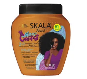 SKALA Mais Crespos - Super Curly Hair Type 4ABC - Hydrate , Eliminate Frizz 2 IN 1 Conditioning Treatment Cream 35.2oz