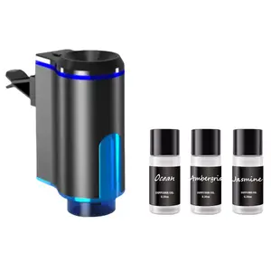YHOLink Smart Car Air Freshener, Equipped with 3*10ml Fragrance, Portable Fragrance Diffuser, Three-level Adjustable Intensity, Car Aromatherapy Set, Suitable for Cars, Car Aromatherapy Machines, and Car Supplies.