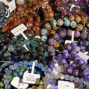 <show link >Elegant Mixed Crystal Bracelet -Natural Crystals, Perfect for Adults, Adds Sophistication, Great Gift, Made in the US