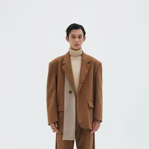 LEONSENSE Spliced Oversized Suit Jacket