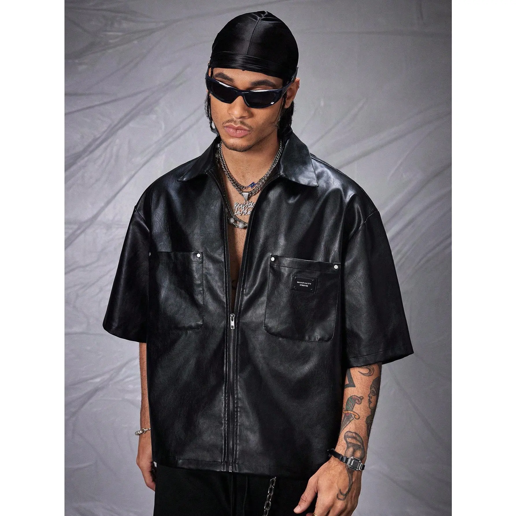 leather t shirt - TikTok Shop