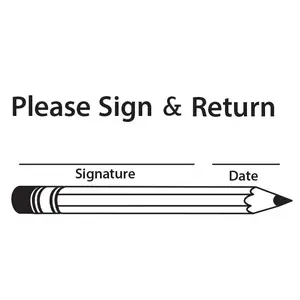 SHAPES ETC. Self Inking Teacher Stamp - Sign & Return