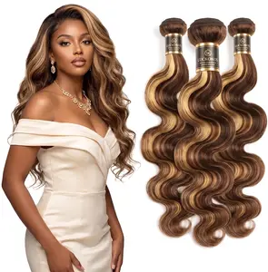 LUCKOKOS【12APremium Upgraded】Body Wave Human Hair Bundles  12A Body Wave bundles Unprocessed Brazilian Virgin Hair 3-4Bundlesv 30-Inch   Human Hair Bundles Double Weft Extensions  Human Hair Deals Real Human Hair Natural Black Colo For Woman