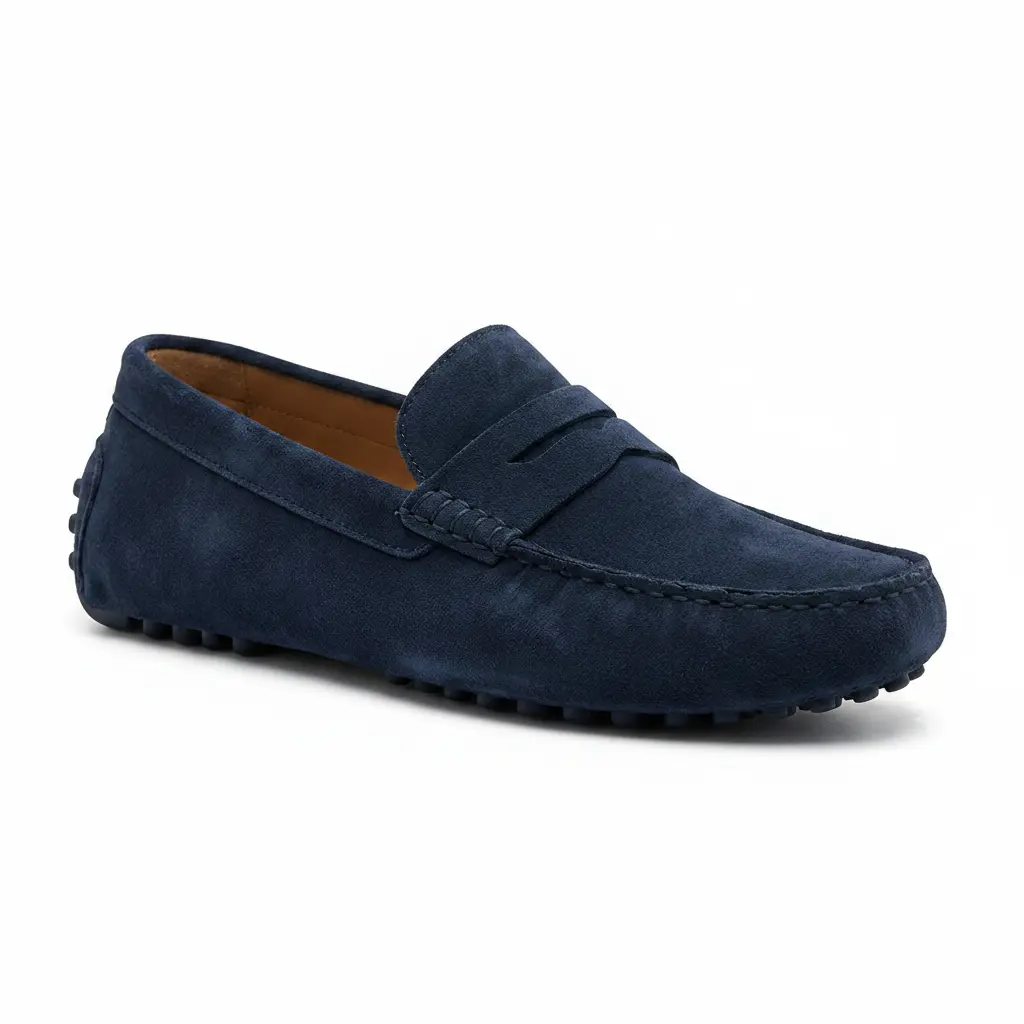 New Republic Men's Monaco Suede Driver Shoes - Navy
