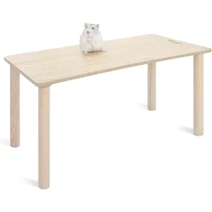 Wooden Hamster Play Platform for Small Pets like Dwarf Syrian Hamsters Gerbils Mice Degus 7'' Height Burlywood Rectangle for Home Pet Habitat