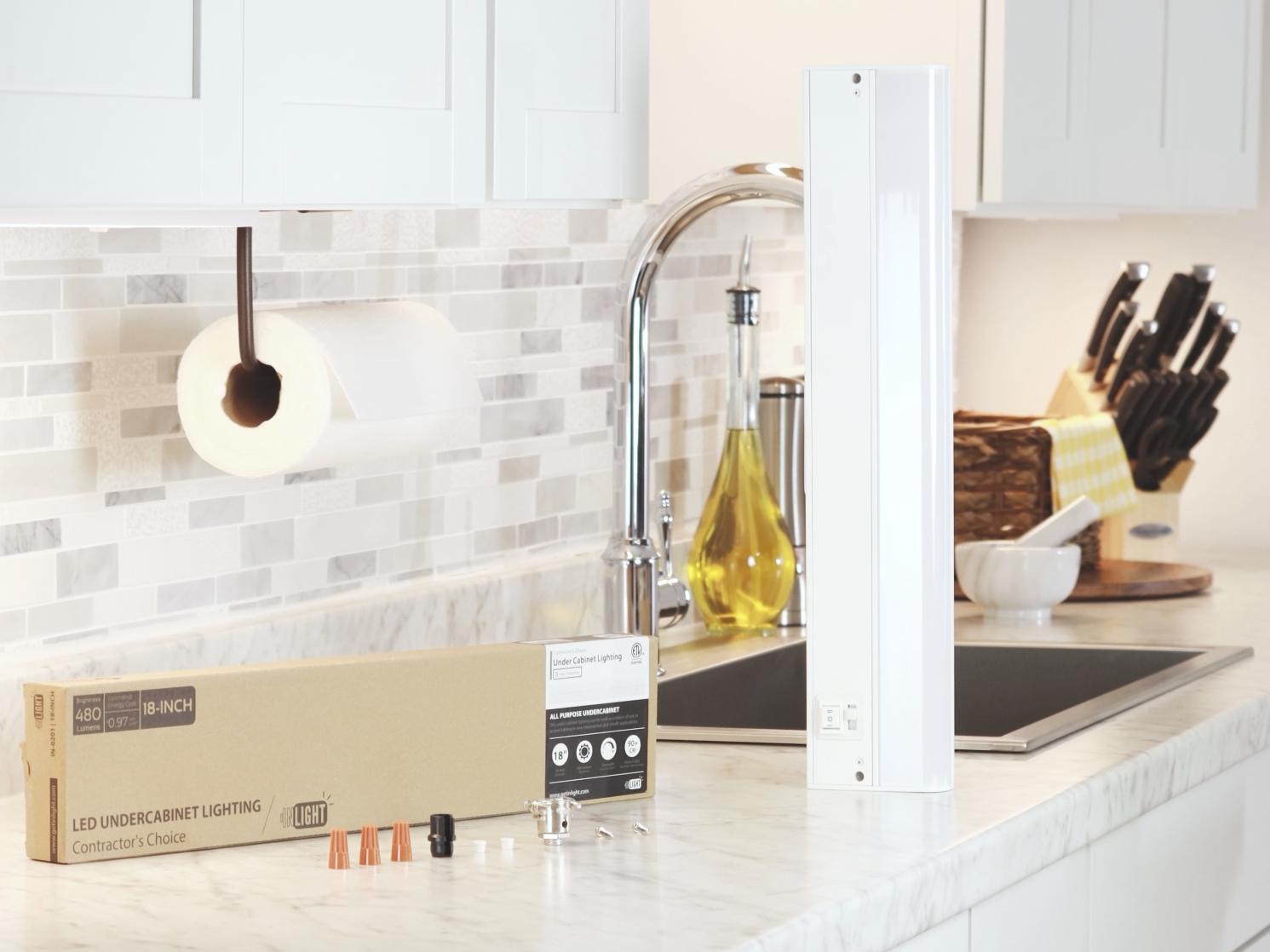 Inlight 12-inch Hardwired Only LED Under Cabinet Lighting, Soft White(3000K), Dimmable, Matte White Finished, ETL Listed, IN-0201-11-WH Inlight 12-inch Hardwired Only LED Under Cabinet Lighting, Soft White(3000K), Dimmable, Matte White Finished, ETL Listed, IN-0201-11-WH