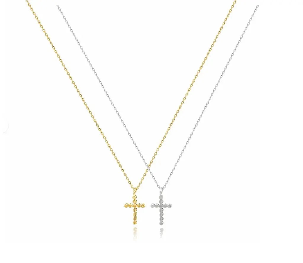 Dot Cross Necklace