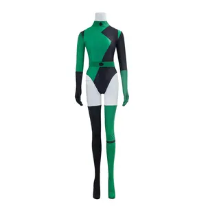 Anime Shego Cosplay Costume Lingerie, Women Girls Sexy, Top Pants Set Outfit Clothes, Fantasia Halloween Carnival Party Roleplay Disguise Suit