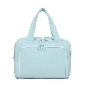 Makeup Bag, Toiletry Bag - 4 Major Partitions, Dry and Wet Separation, Large Capacity Waterproof Travel Cosmetic Bag