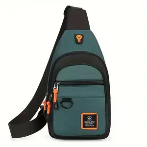 Maxoner Men's Waterproof Fanny Pack - Plain Oxford Cloth & Polyester Belt Bag, Adjustable Waistband, Multi-Compartment Versatile Bag for Daily Use & Outdoor Activities (Local Delivery)