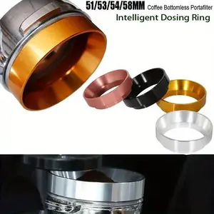 1Pc Coffee Dosing Ring Coffee Powder Tamper With Magnet for 51mm 58mm Bottomless Portafilter