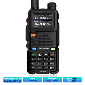 Baofeng Radio 5RH 10W, Handheld Walkie Talkie Radio, Long Range Handheld Two Way Radio, NOAA Weather Receiver, Rechargeable Walkie Talkies, Copy Frequency 999CH, Electronic Gadgets
