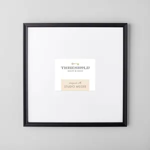 20" x 20" Matted to 5" x 7" Gallery Single Image Frame Black - Threshold