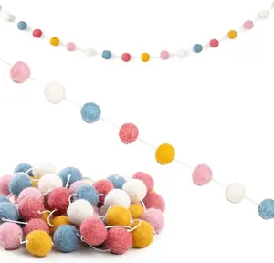 Felt Ball Garland  |  Set of 3