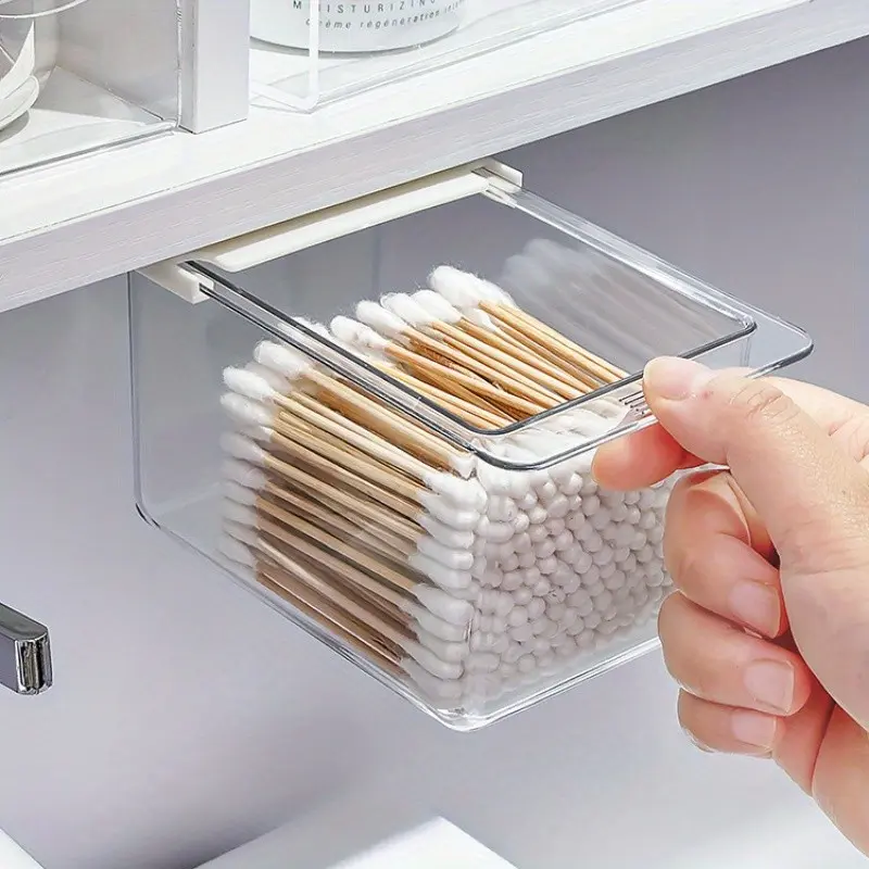Expandable Bathroom Storage Rack, Under Cabinet Hanging Shelf, Adjustable Organizer for Sink Area, Space-Saving Bath Accessory