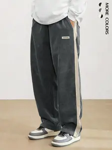 Men's Corduroy Pants, Loose Casual Comfy Trousers for Daily Wear, Men's Bottoms for All Seasons