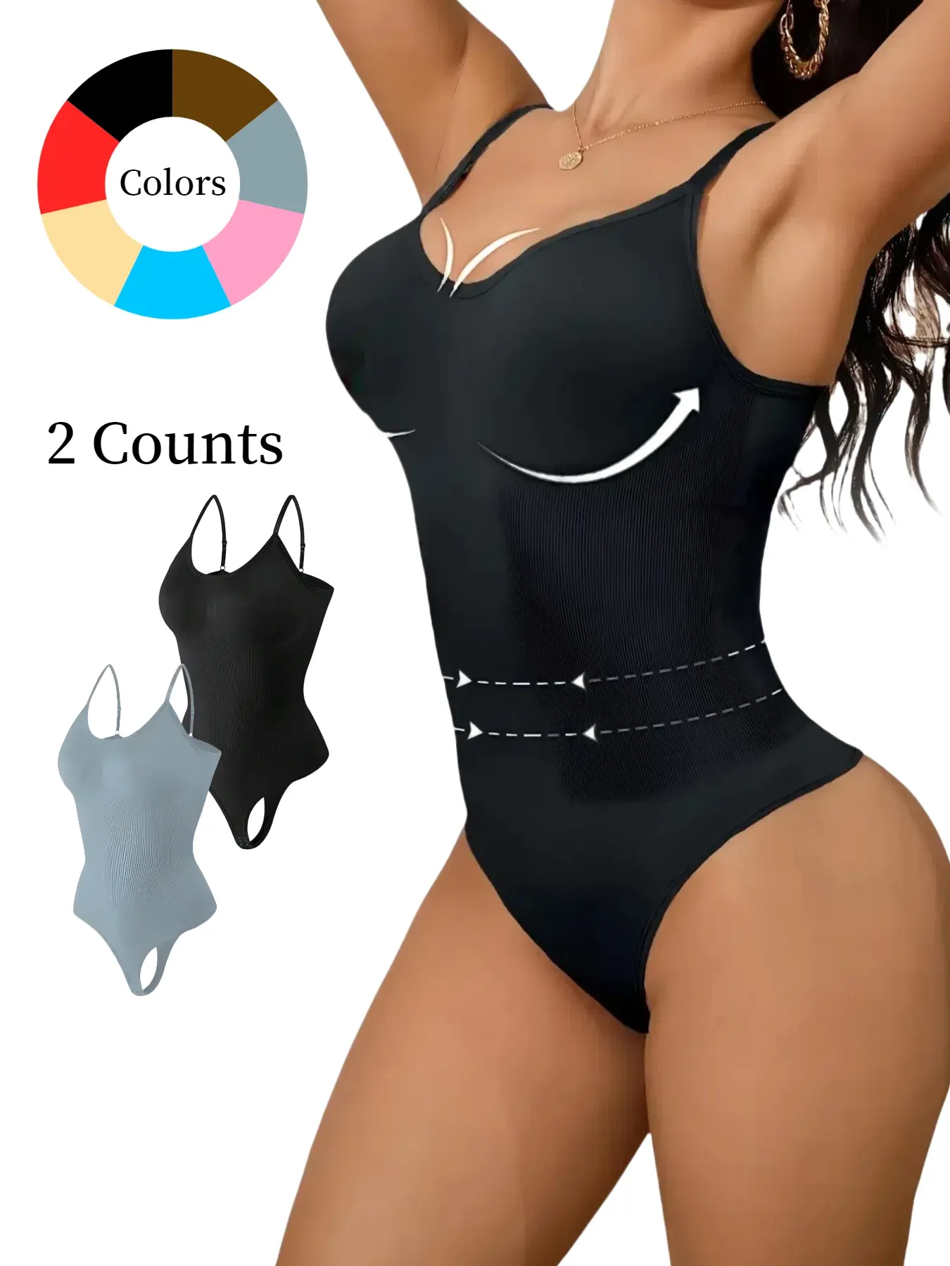 Adjustable Strap Shapewear for Women, Slimming Belly Control Lingerie, Breathable Crop Top, Ideal for All Seasons, Perfect Gift
