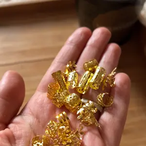 Hollow Out Design Hair Rings, Boho Style Hair Jewelry for Women & Girls Weave, Fashion Hair Accessories for Party, Daily Clothing Decor