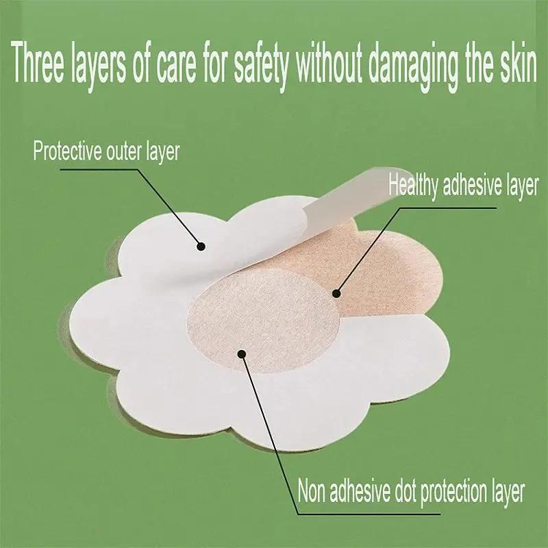 30 Pieces Nipple Cover Pasties Disposable Nipple Covers No Show Satin Breast Stickers Self Adhesive Petal Bra Pasties