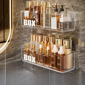 Bathroom Storage Shelf - Wall Mounted, No Drilling, Heavy Duty Organizer Basket for Toiletries (Home Use)