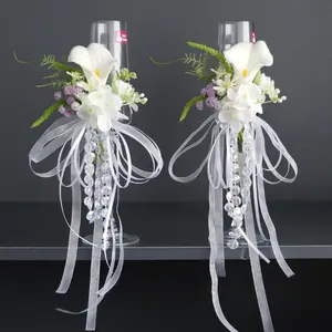 Rustic Wedding Artificial Calla Lily, Wedding Cup Flower Decor for Ceremony and Banquet