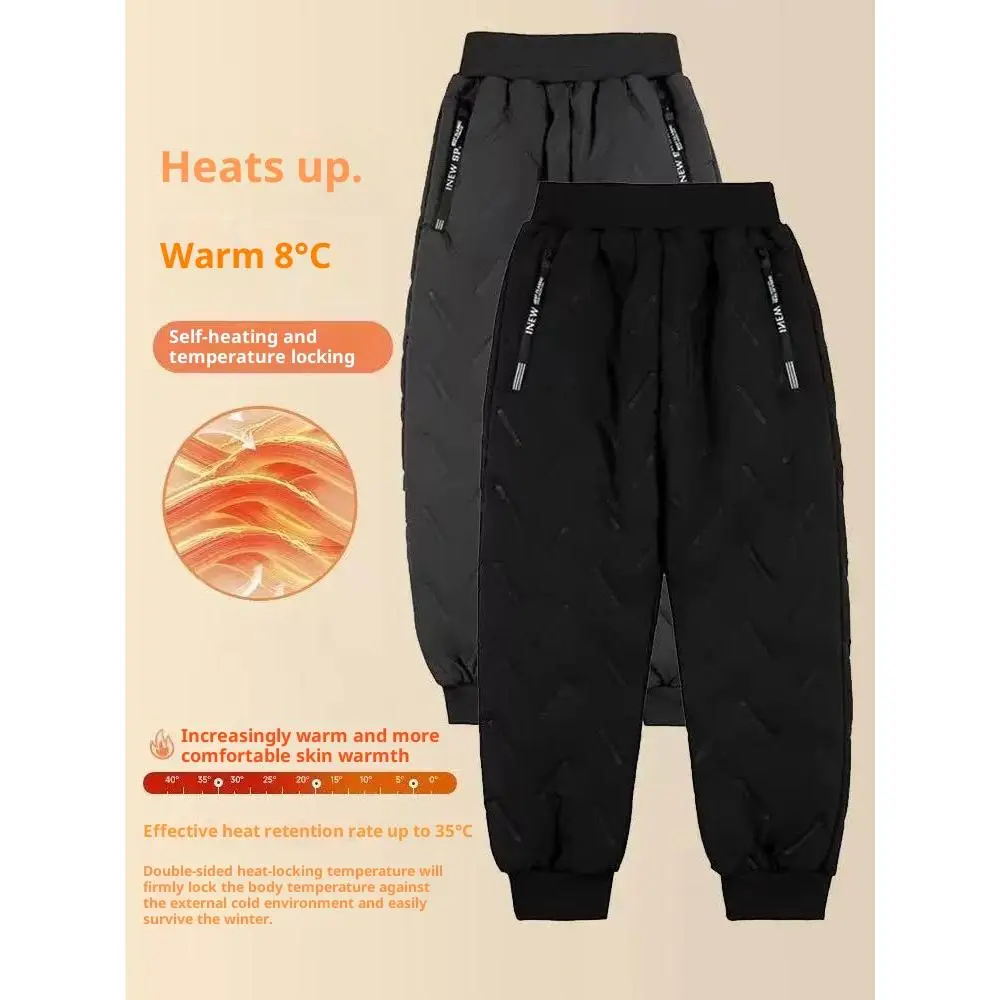 2-Pack Girls' Alphabet Print Winter Pants, Thick Polyester Lined Ski Pants with Elastic Waistband & Zipper Pockets, Ages 11 - 12 Years, 13-14y, Skiing, 2 Pack - Black+Dark Gray, 2-Pack - Dark Gray + Pink