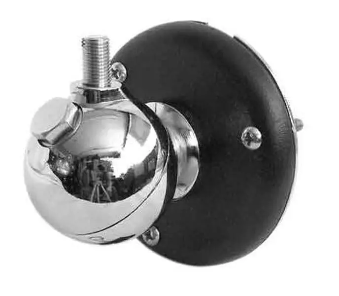 212 MAIN Metal Ball CB Antenna Mount - 3.5" Base Diameter, Lug Connector, 360-Degree Rotation, 2" Diameter Ball, Advanced Tech for Boating, Water Sports