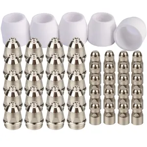 P80 Plasma Cutter Nozzle Electrodes Consumables 1.7 Tip 100Amp 45pcs Kit