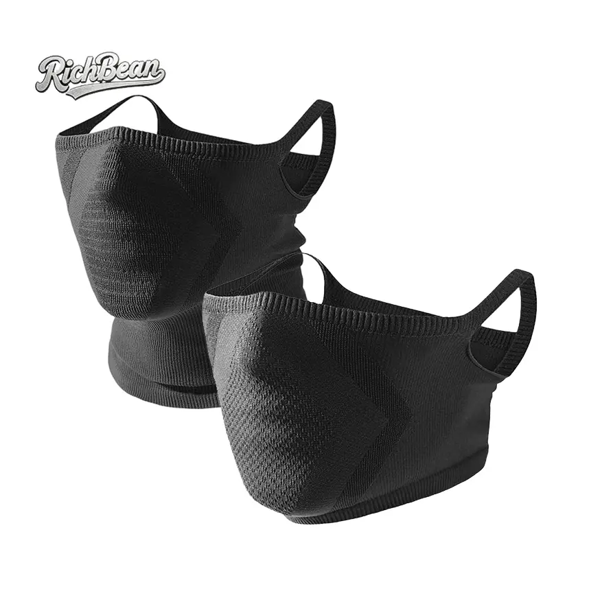2Piece Set: Breathable Ear-Loop Face Mask & Lightweight Cooling Neck Gaiter – Windproof, Unisex; Suitable for Cycling, Running, Hiking, and Outdoor Sports.