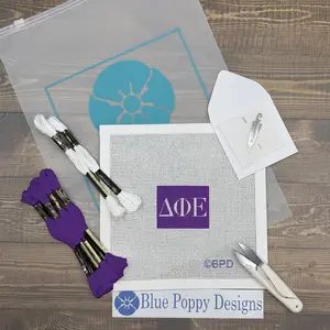Delta Phi Epsilon 2x2 Needlepoint Kit